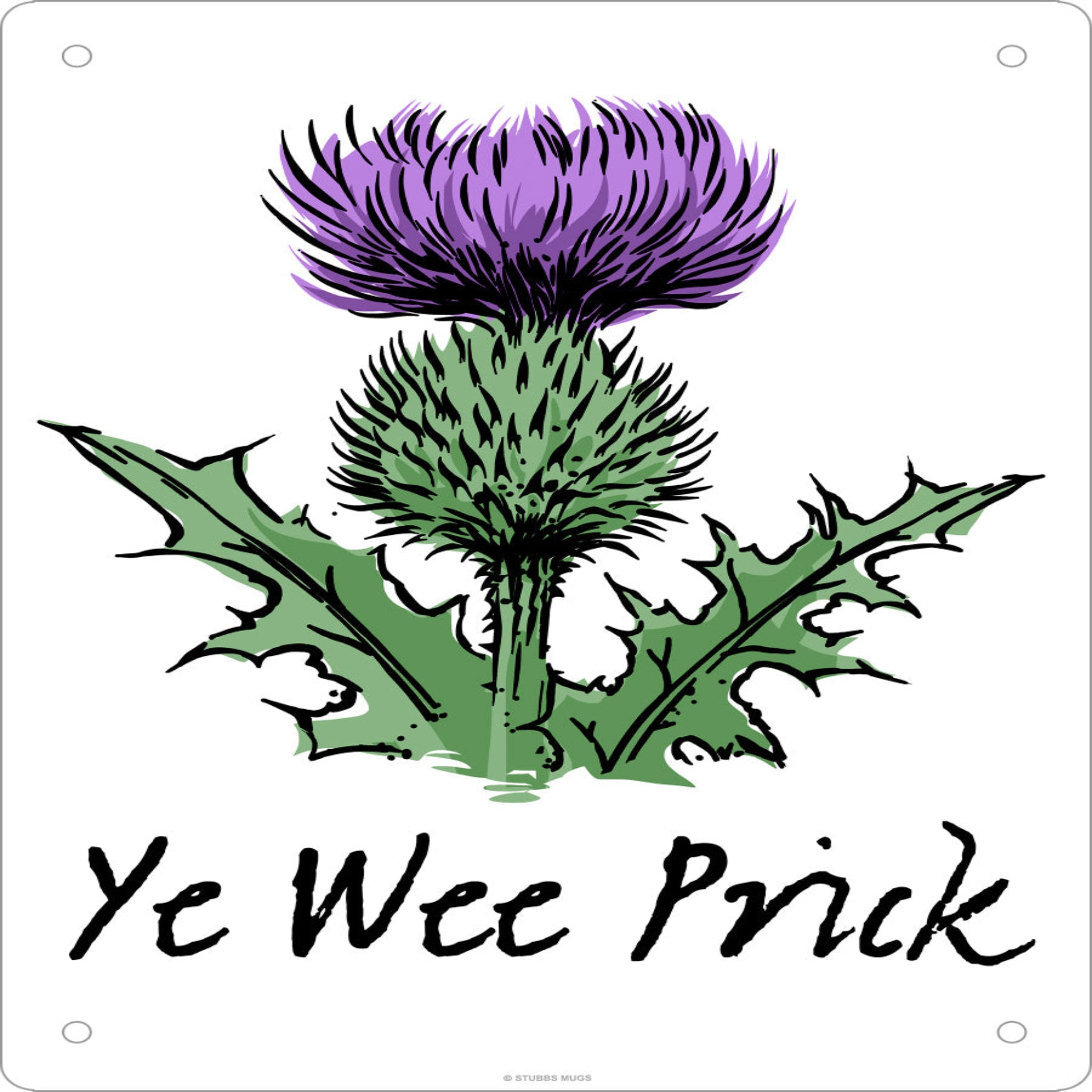 Ye Wee Prick Mini Tin Sign