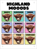 Highland Mooods Mini Tin Sign