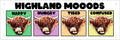 Highland Mooods Slim Tin Sign
