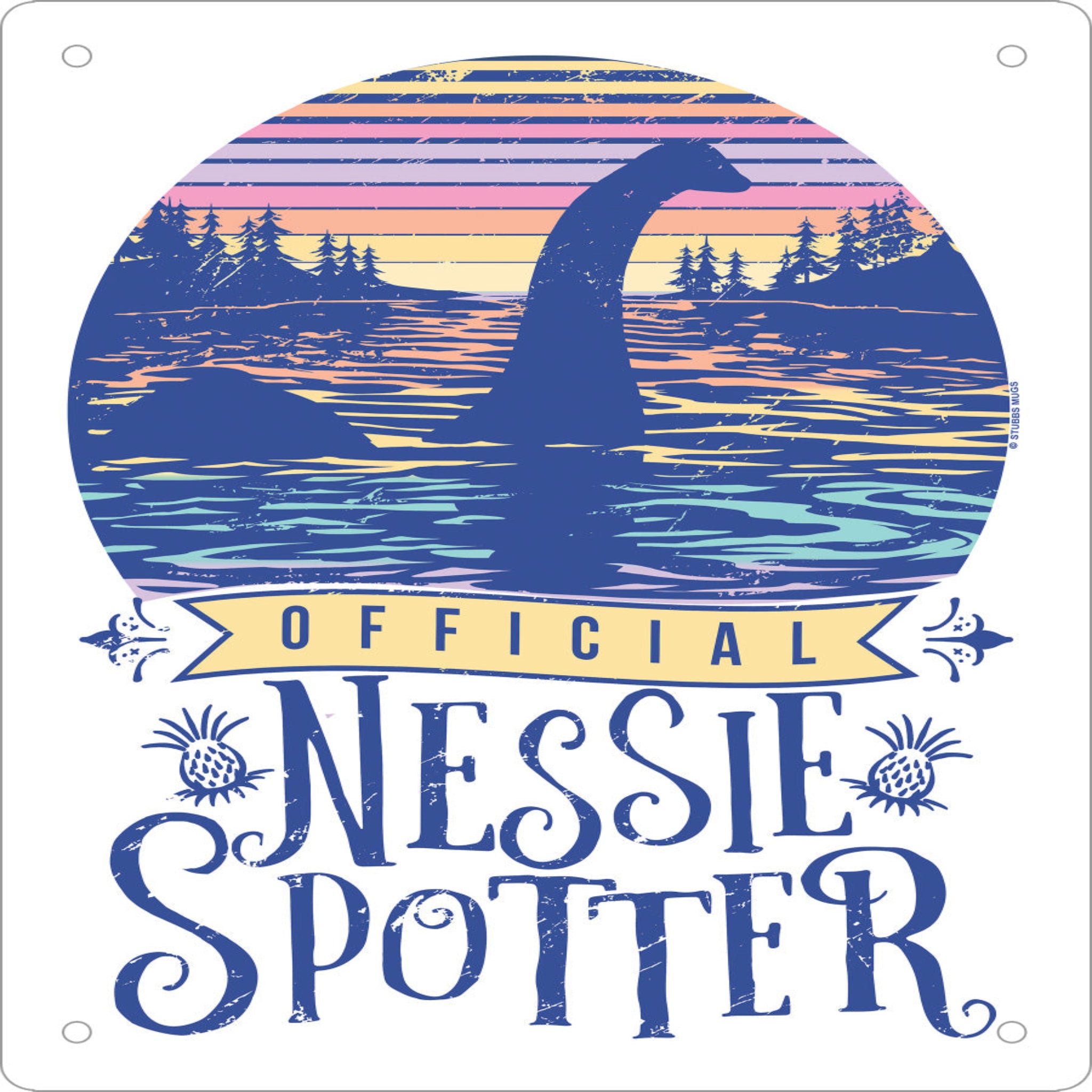 Official Nessie Spotter Mini Tin Sign