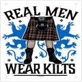 Real Men Wear Kilts Mini Tin Sign