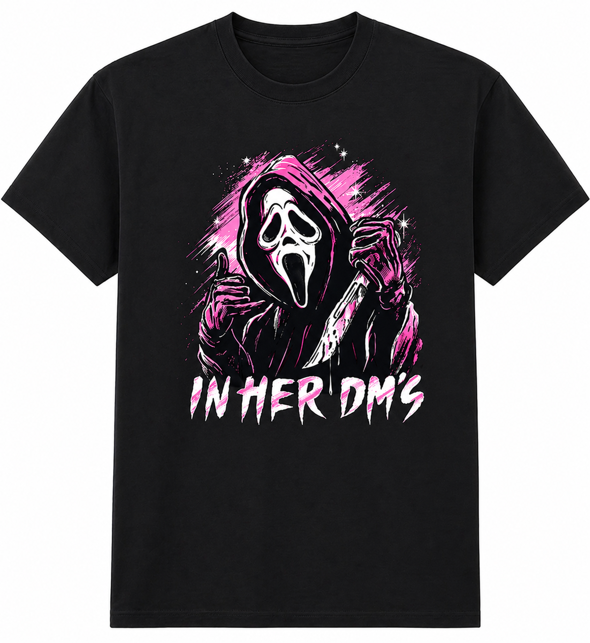 Ghostface In Her DM's T-Shirt