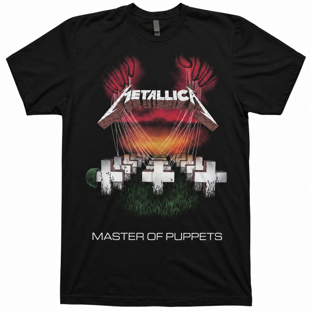 Metallica Unisex T-Shirt: Master of Puppets European Tour '86 T-Shirt With Back Print