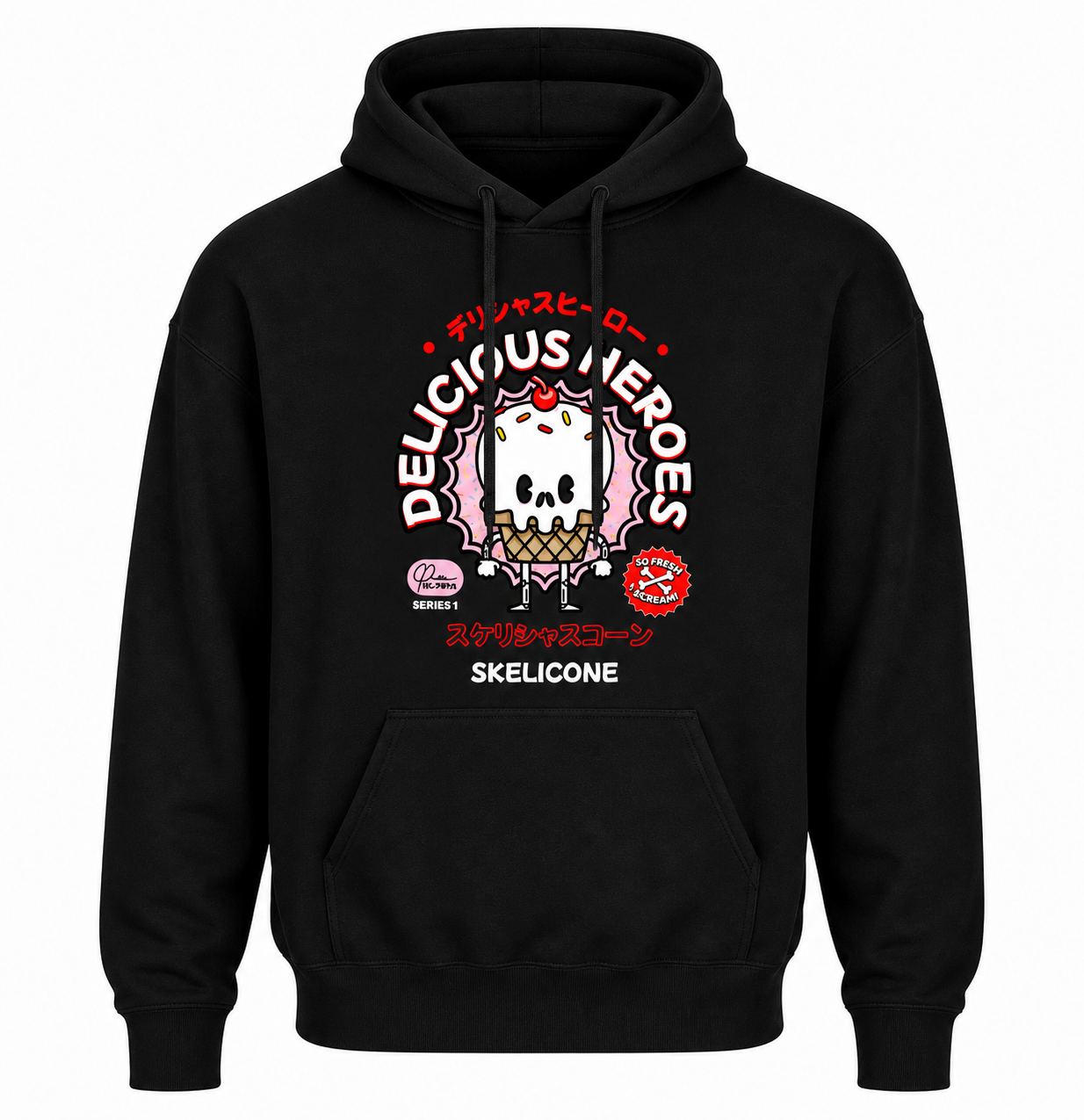 Delicious Heroes Skelicone Hoodie