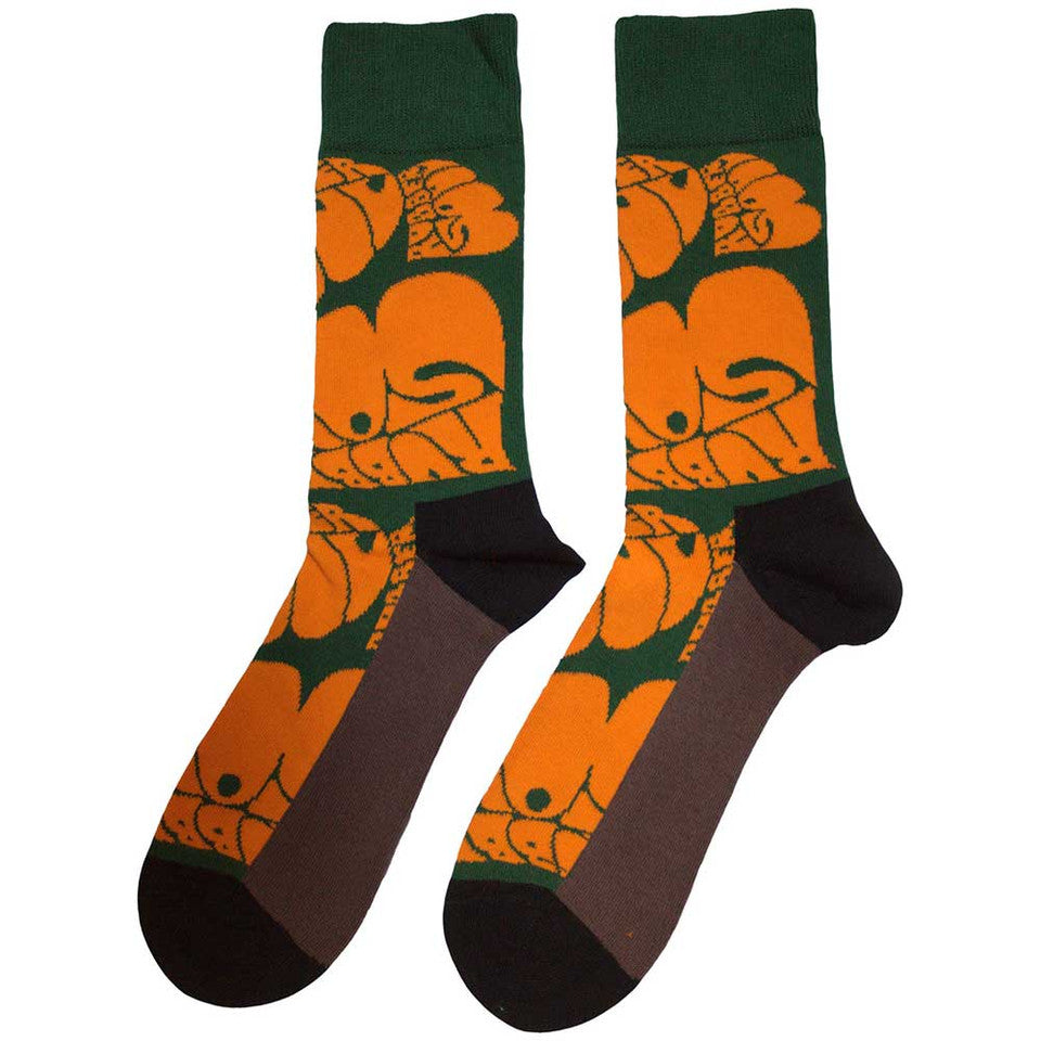 The Beatles Rubber Soul Text Repeat Men's Socks