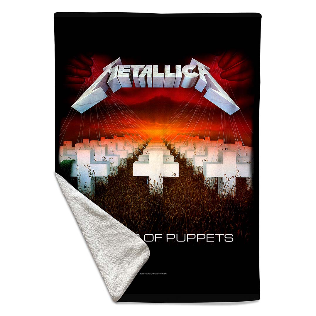 Metallica Master Of Puppets Sherpa Fleece Blanket