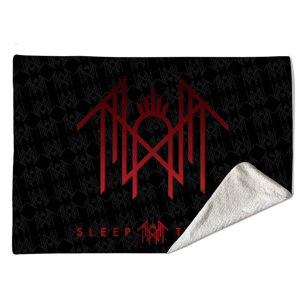 Sleep Token Red Logo Sherpa Fleece Blanket