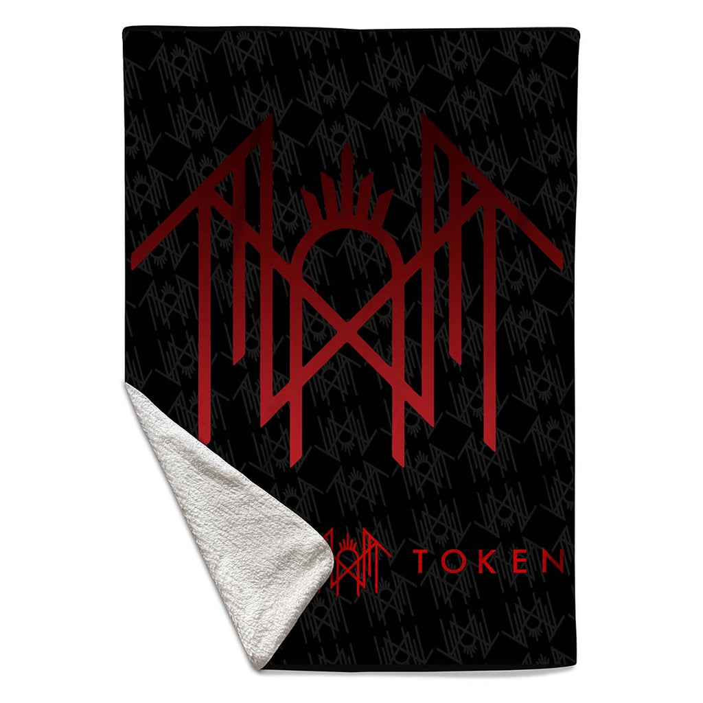 Sleep Token Red Logo Sherpa Fleece Blanket