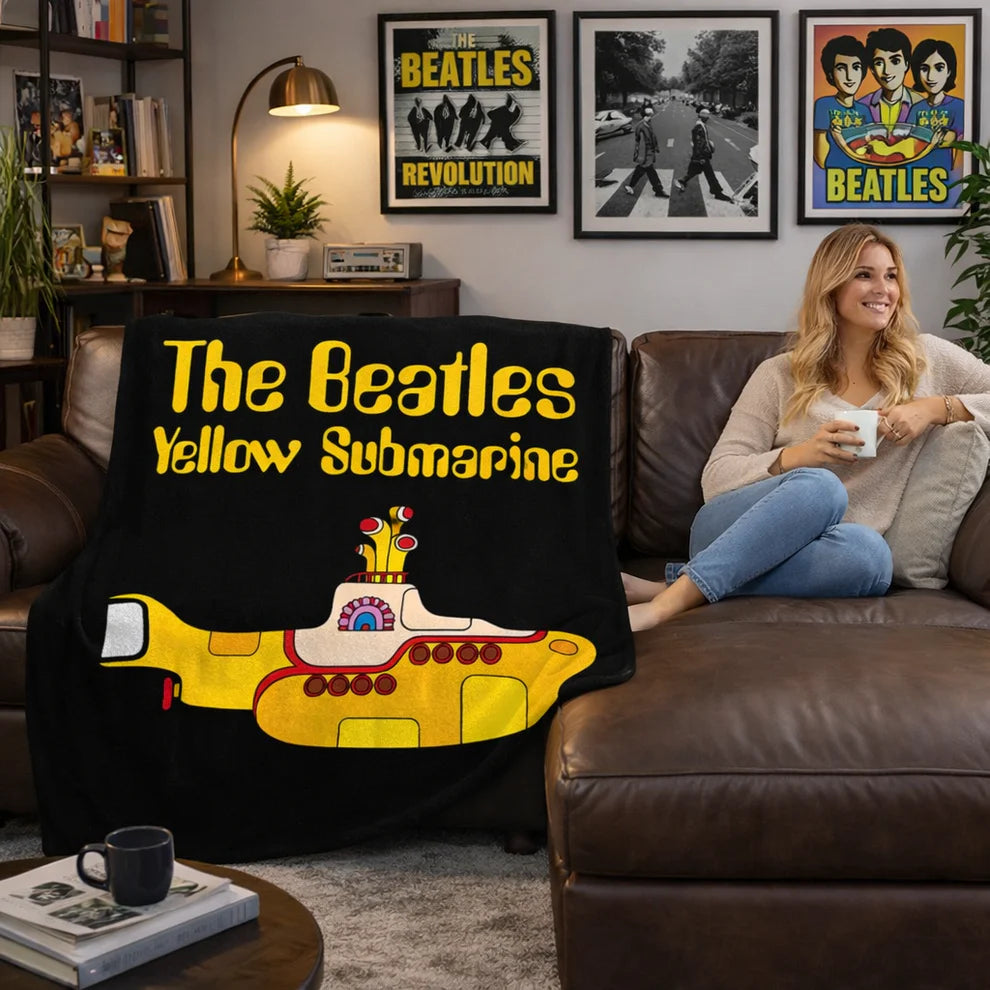 The Beatles Yellow Submarine Sherpa Fleece Blanket