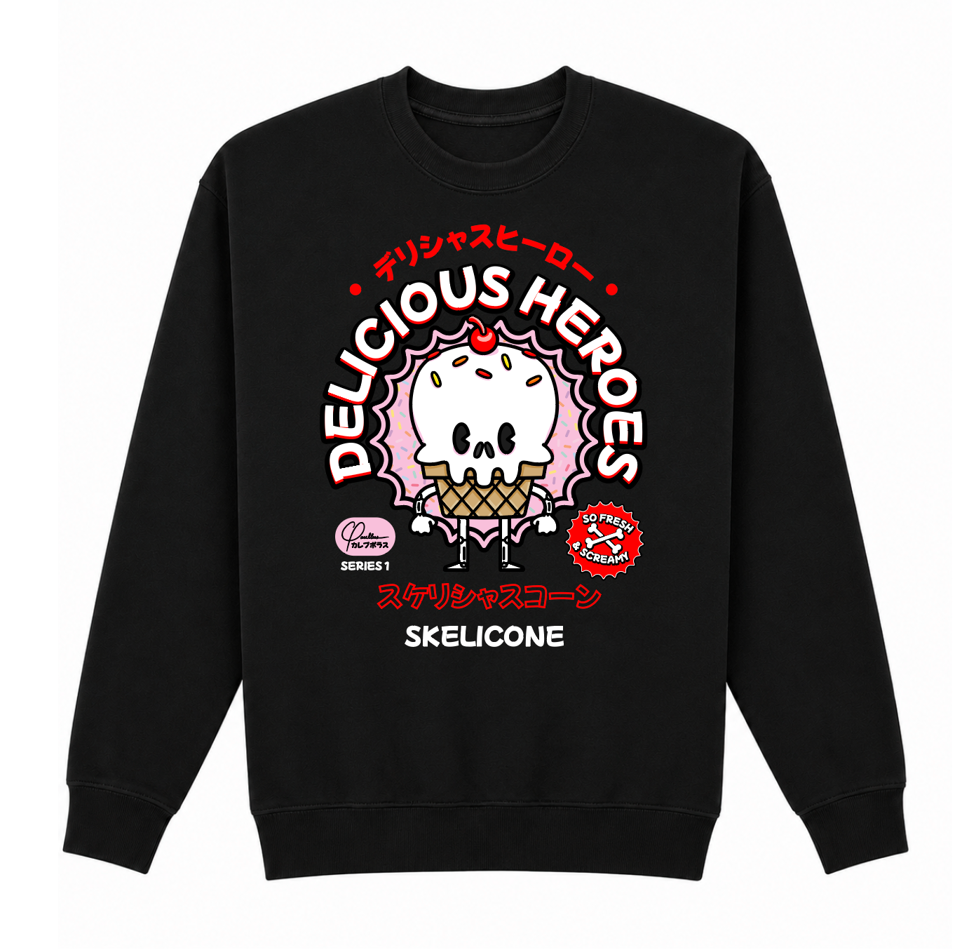 Delicious Heroes Skelicone Sweatshirt