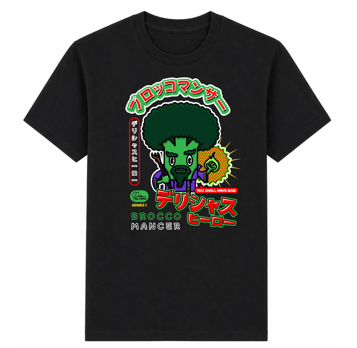 Delicious Heroes Broccomancer T-Shirt