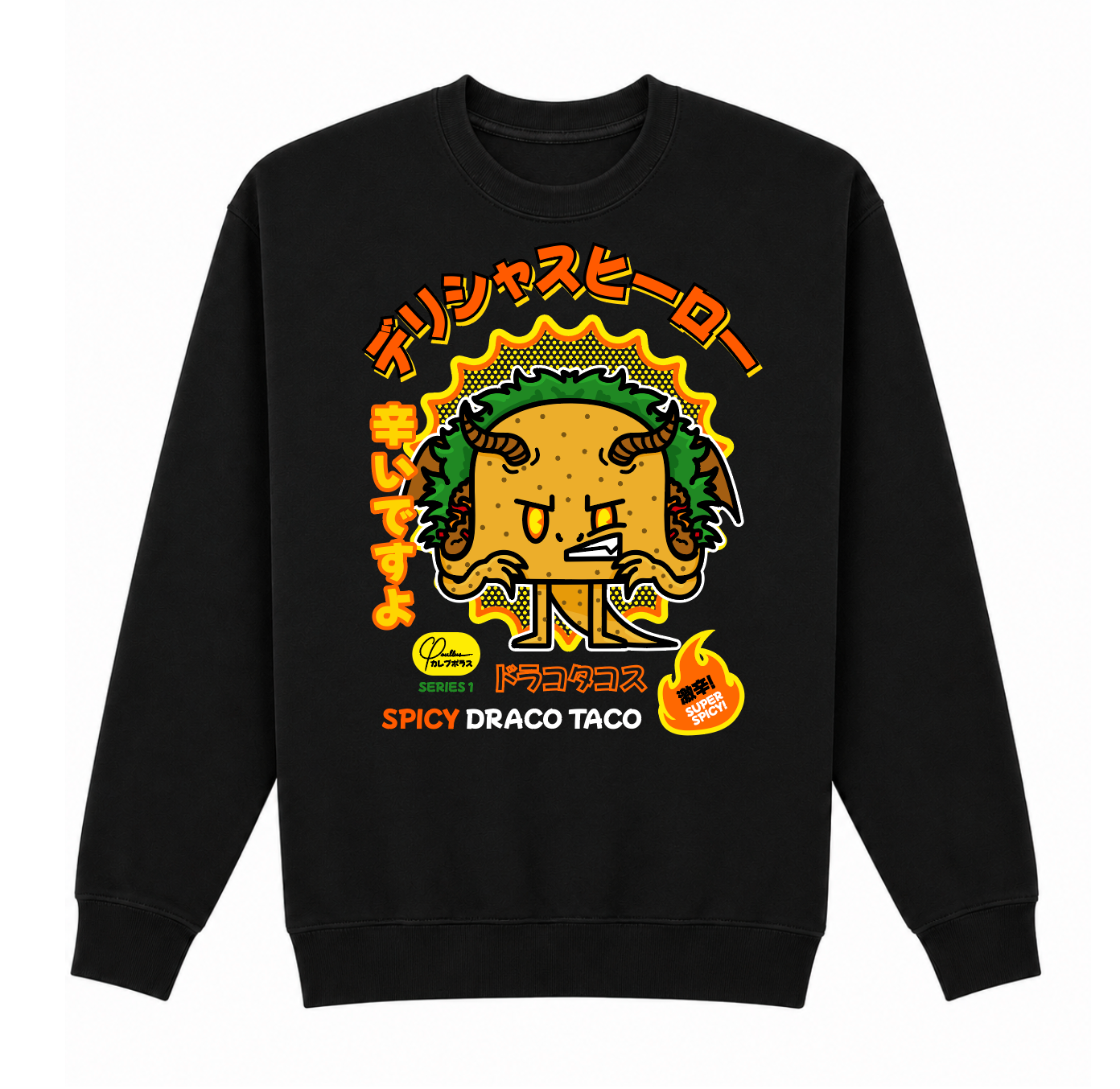 Delicious Heroes Spicy Draco Taco Sweatshirt