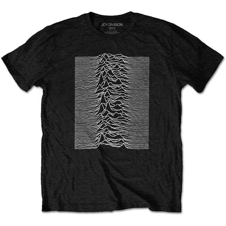 Joy Division Unknown Pleasures T-Shirt With Back Print