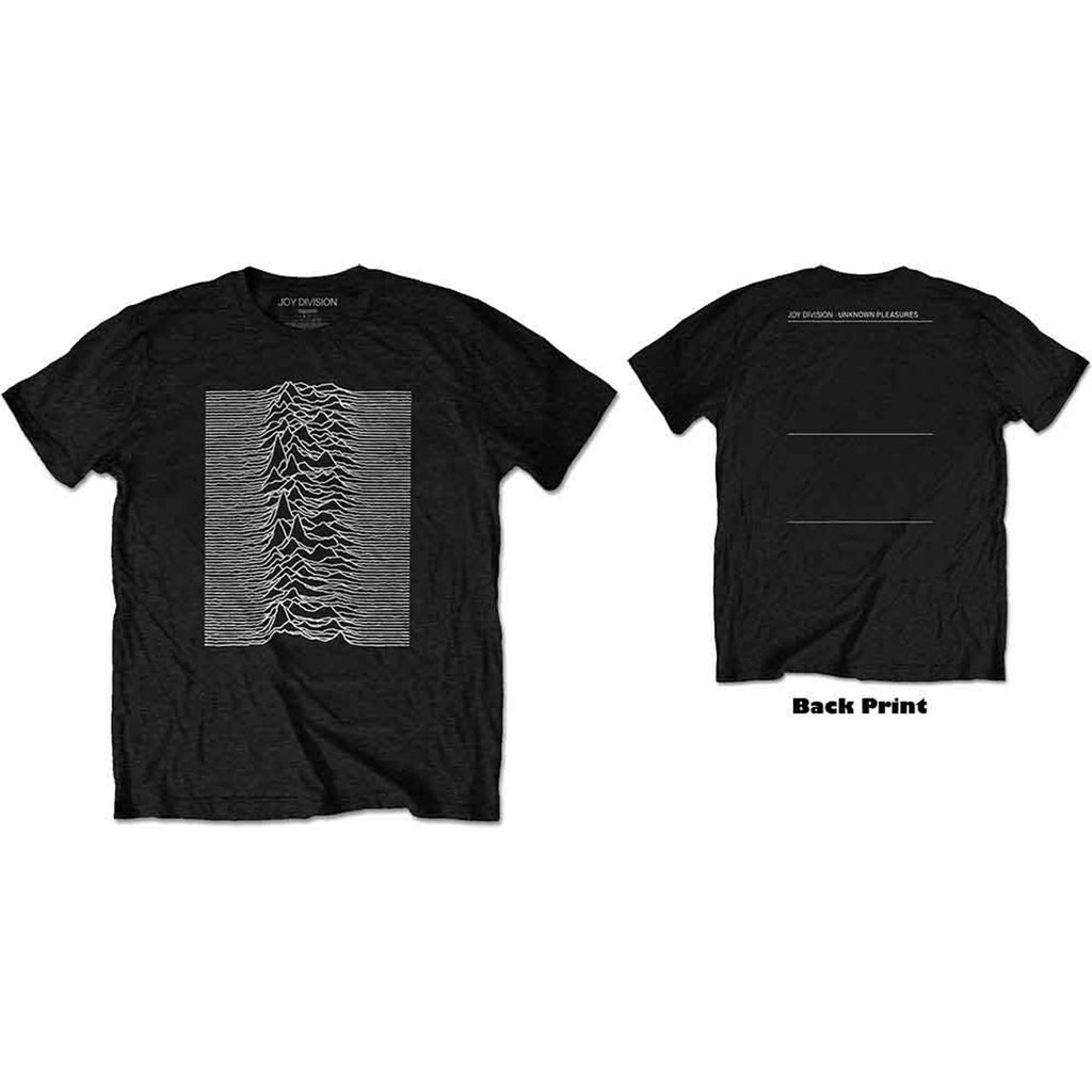Joy Division Unknown Pleasures T-Shirt With Back Print