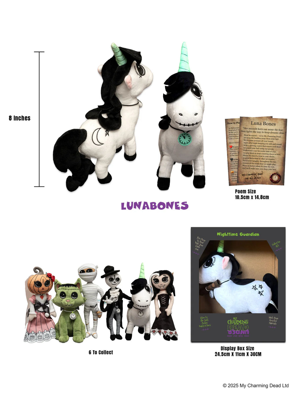 My Charming Dead Lunabones Plush