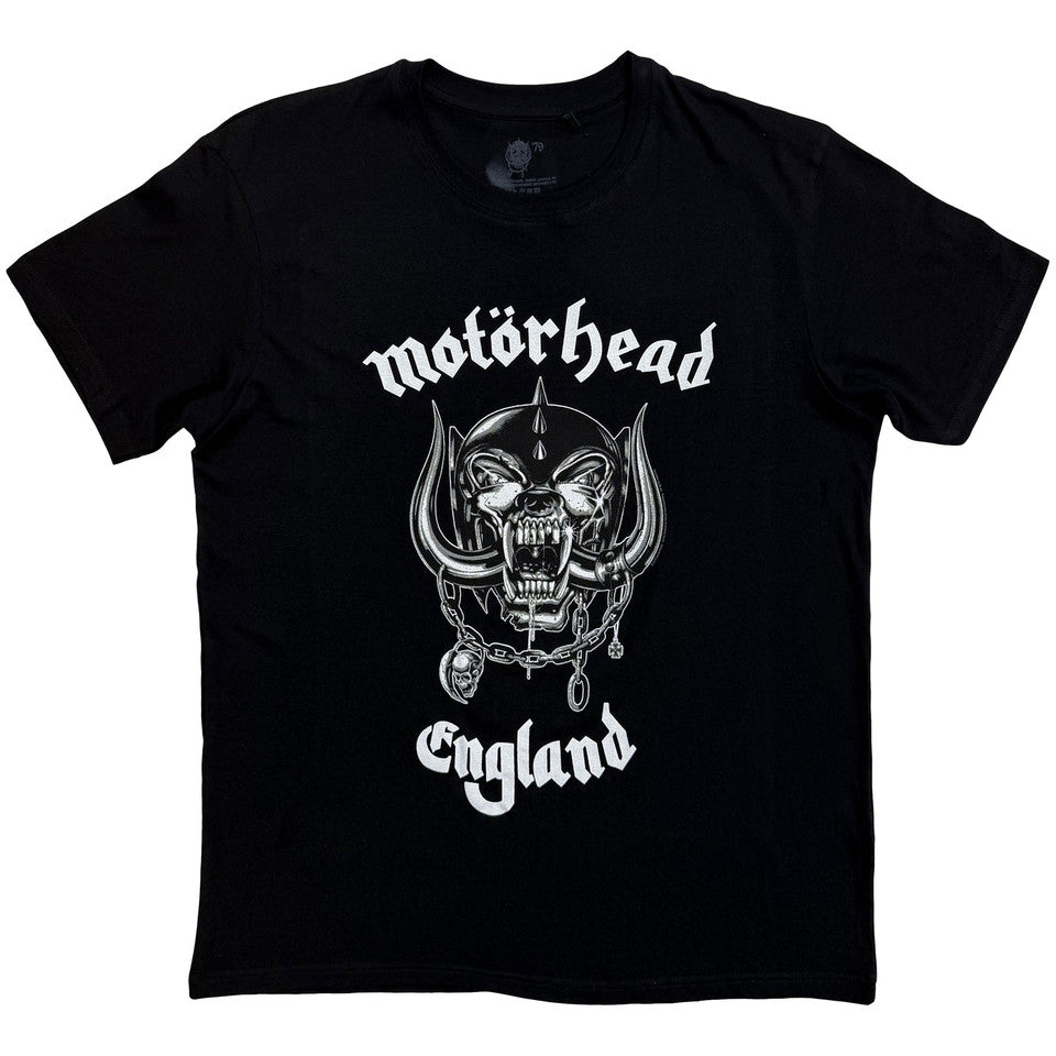 Motorhead England T-Shirt With Back Print