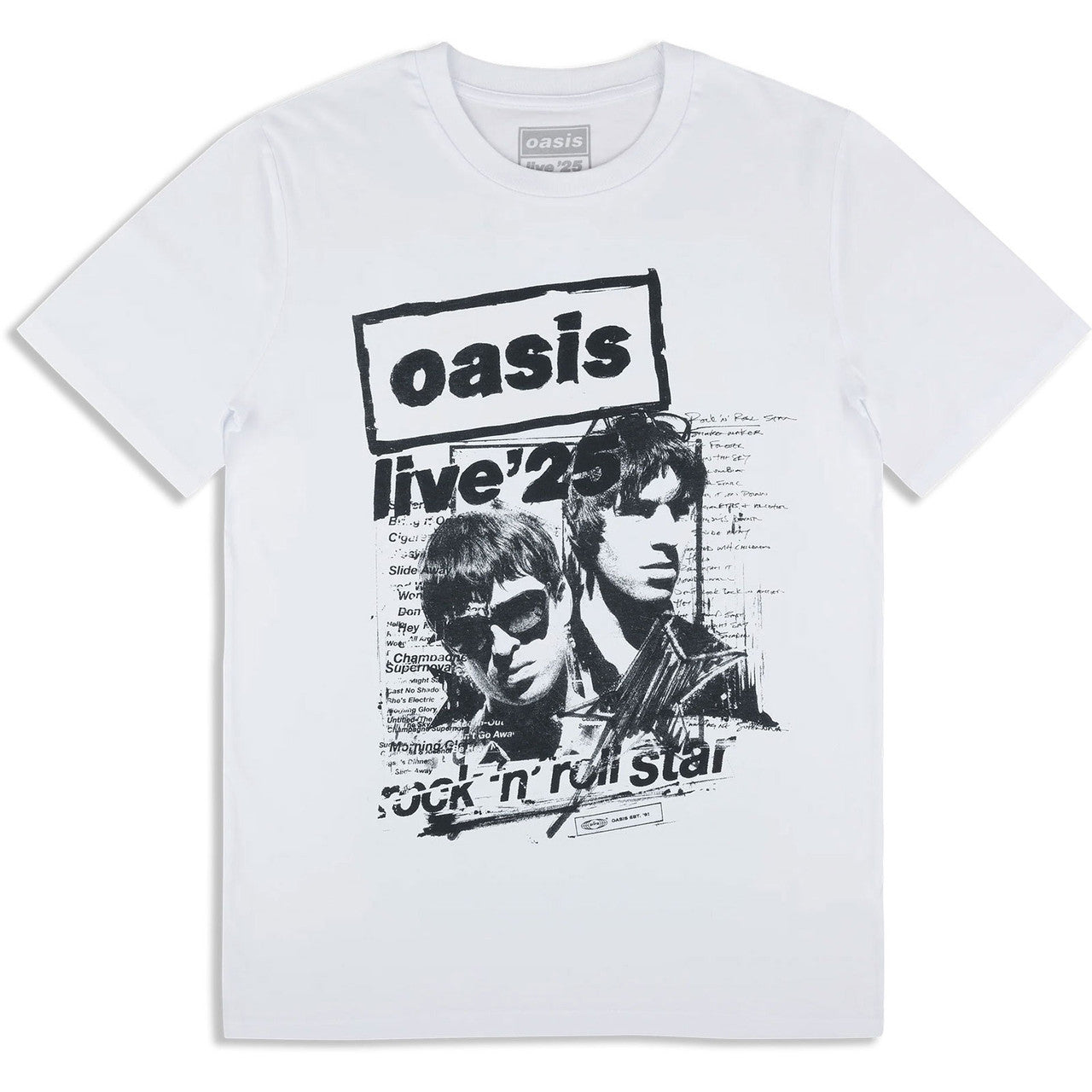 Oasis Live '25 Rock N Roll Star T-Shirt (Ex-Tour)