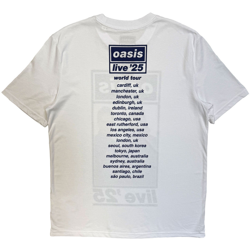 Oasis Colour Photo Live '25 World Tour T-Shirt With Back Print (Ex-Tour)