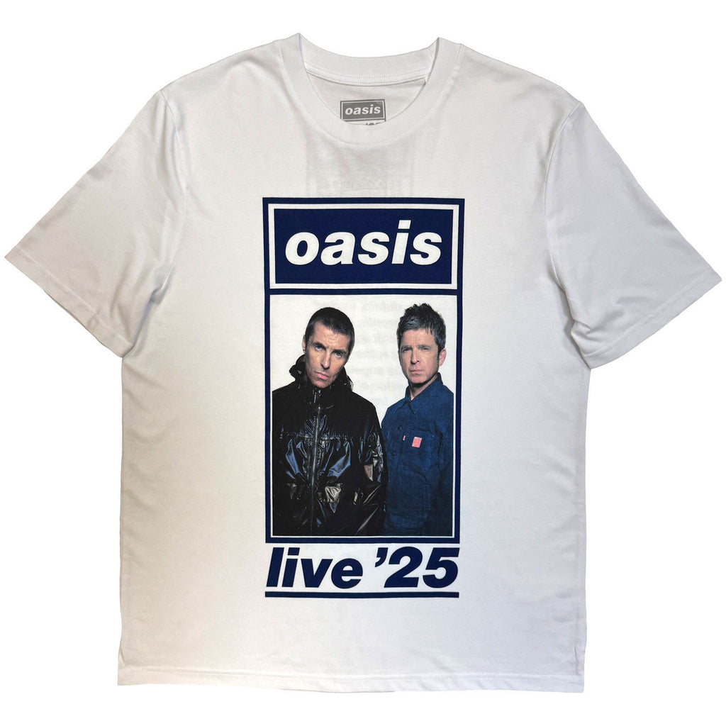 Oasis Colour Photo Live '25 World Tour T-Shirt With Back Print (Ex-Tour)