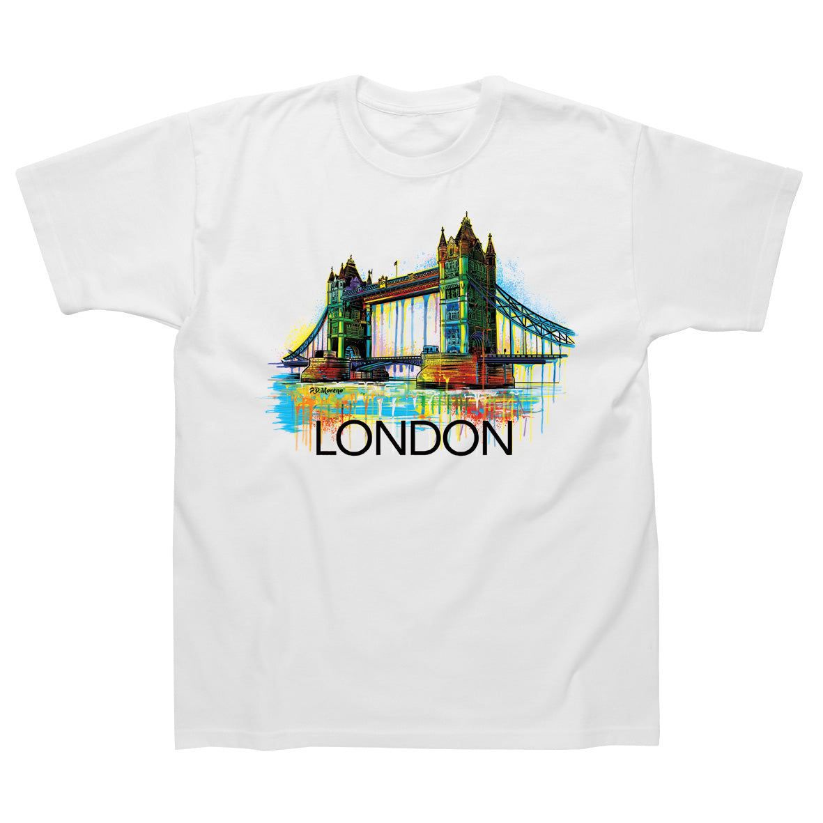 Tower Bridge Drip Art T-Shirt