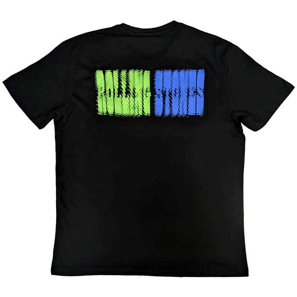 The Rolling Stones Distorted Tongue T-Shirt With Back Print