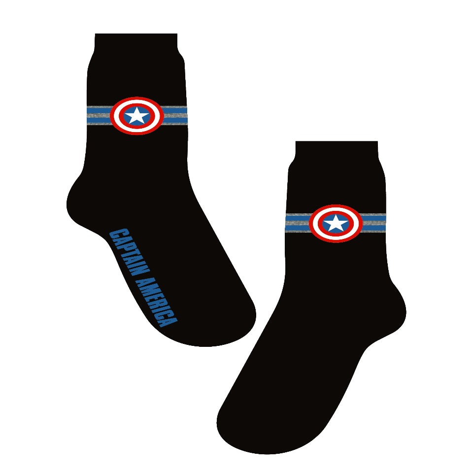 Marvel Captain America Mens Socks