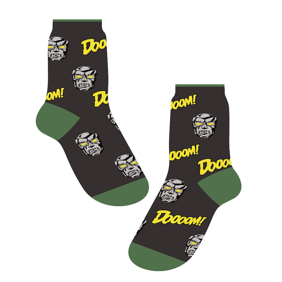 Marvel Dr Doom AOP Mens Socks