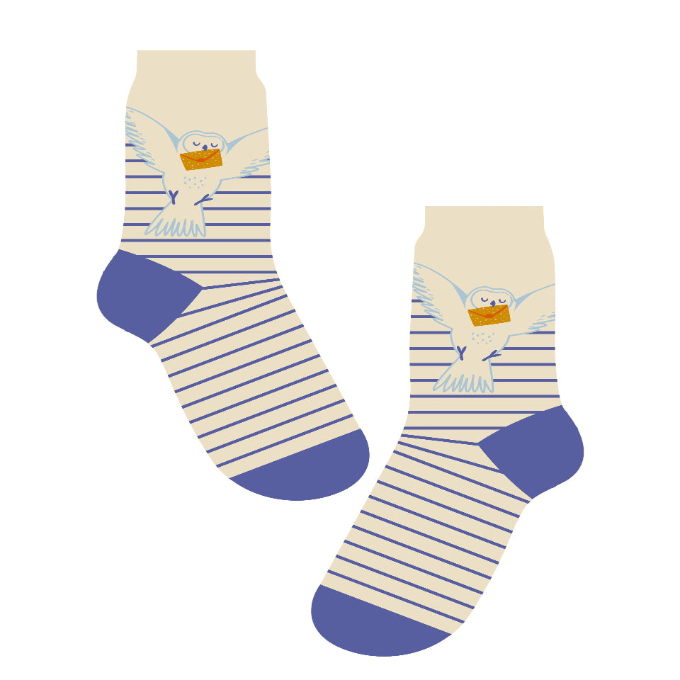 Harry Potter Hedwig Stripes Ladies Socks