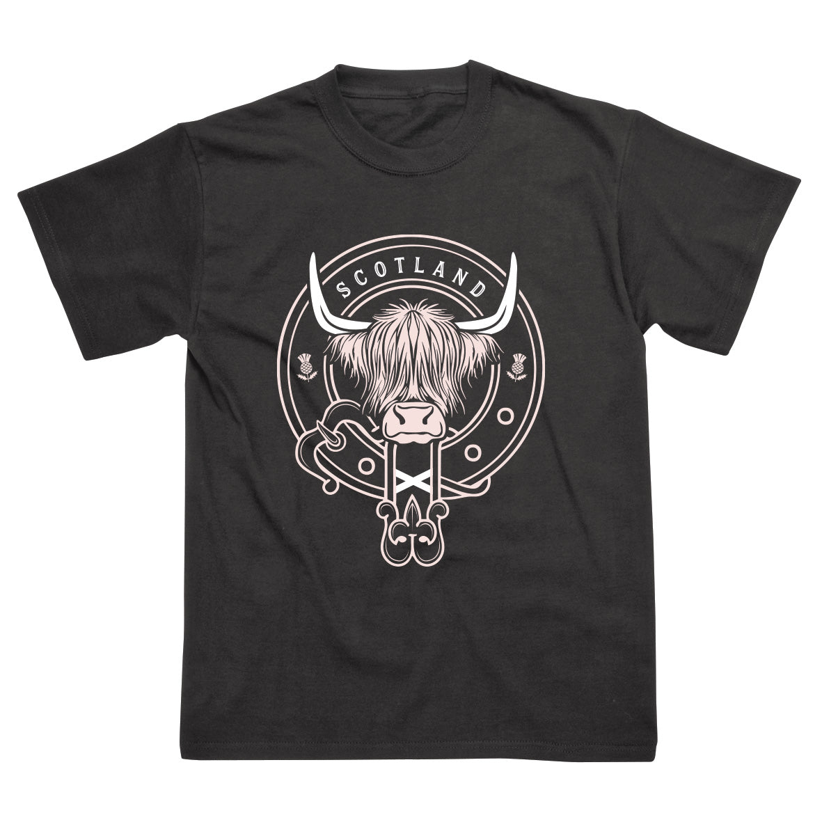 Highland Cow Clan Buckle T-Shirt