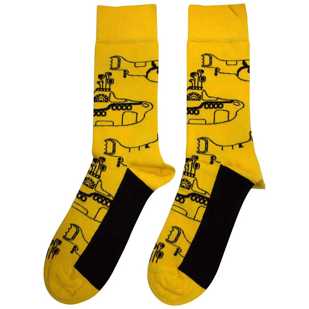 The Beatles Sub Outline Repeat Men's Socks