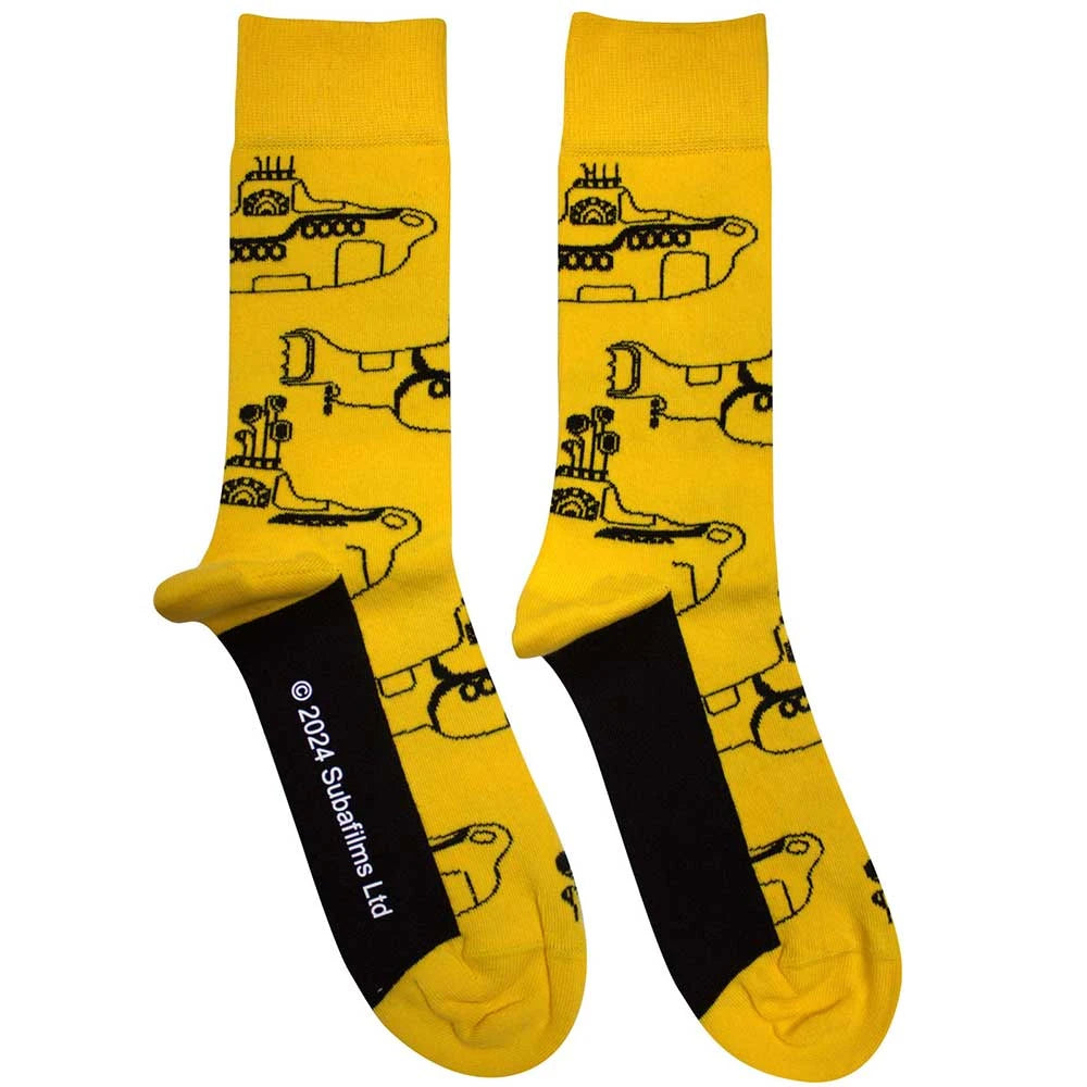 The Beatles Sub Outline Repeat Men's Socks