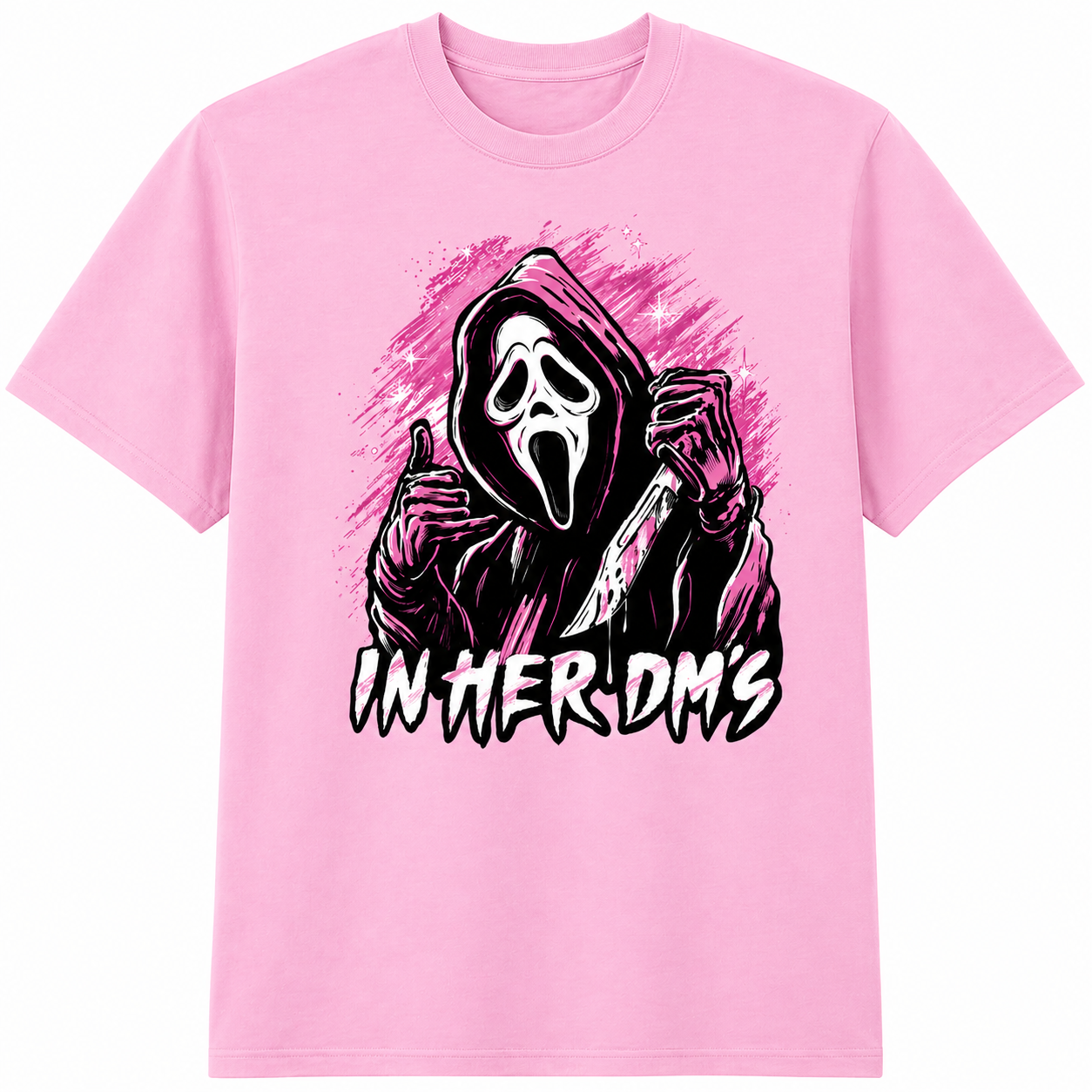 Ghostface In Her DM's T-Shirt